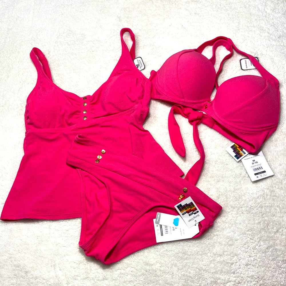 Time and Tru 3 piece Tankini Bikini NWT